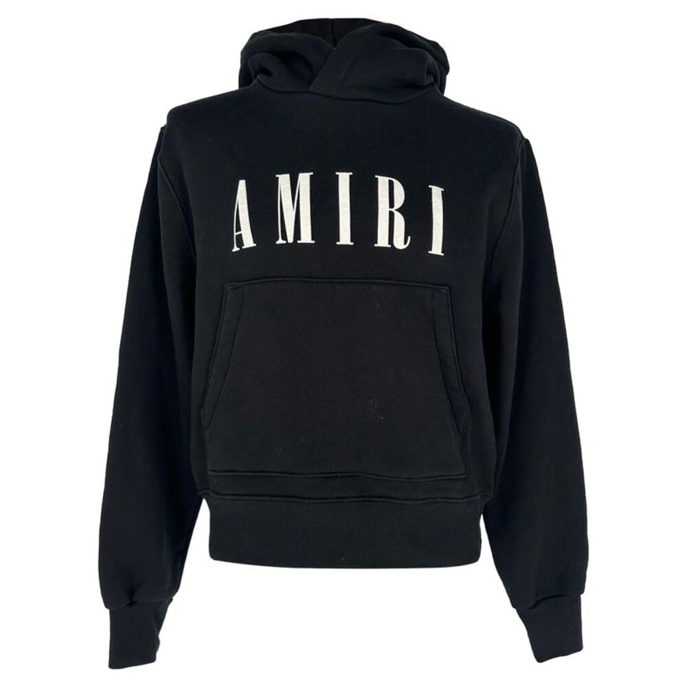 Amiri Core Logo-Print Hoodie in Black Cotton